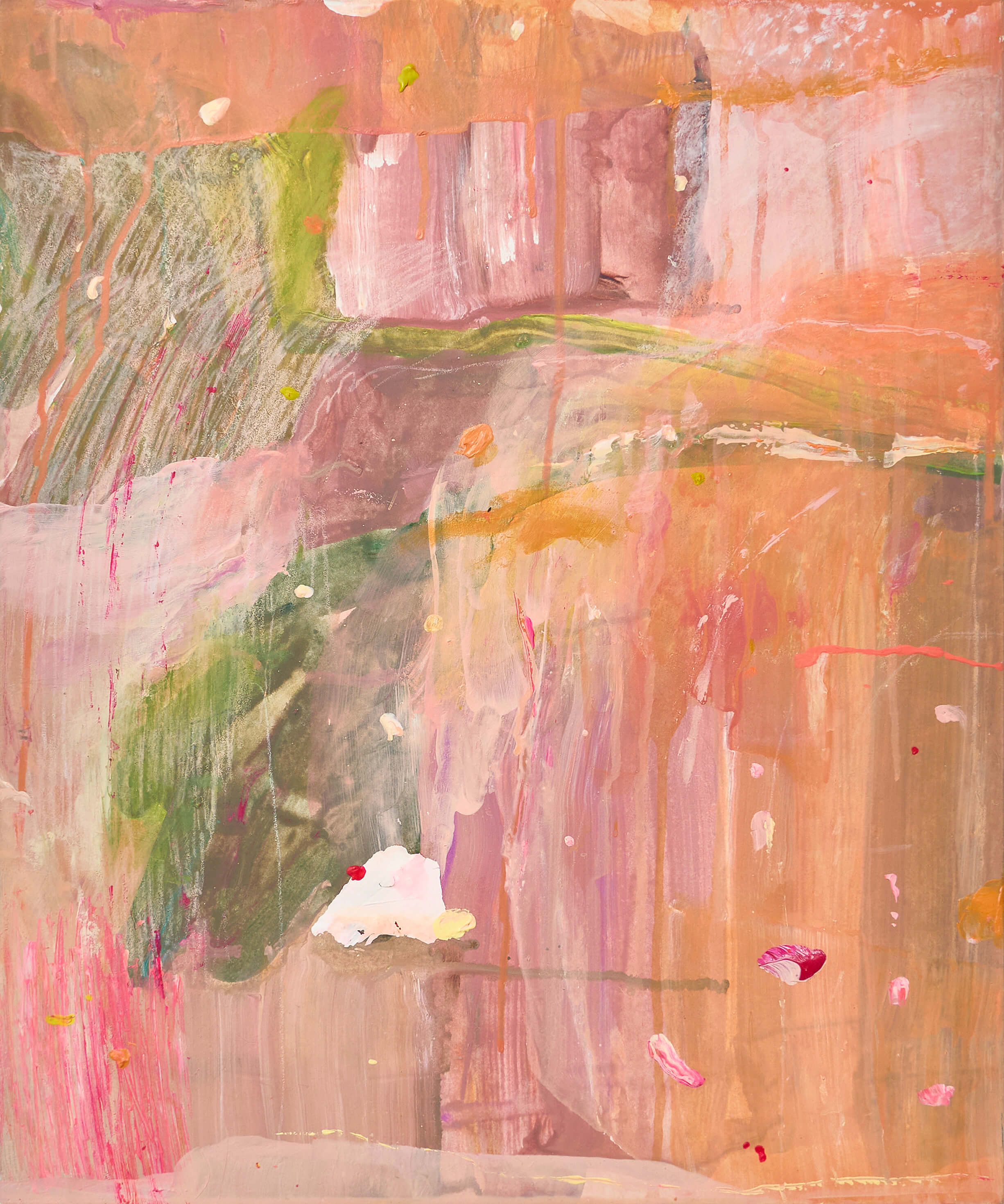우물거리는 초록과 범람하는 분홍(1)
The pink approaching Green(1)
