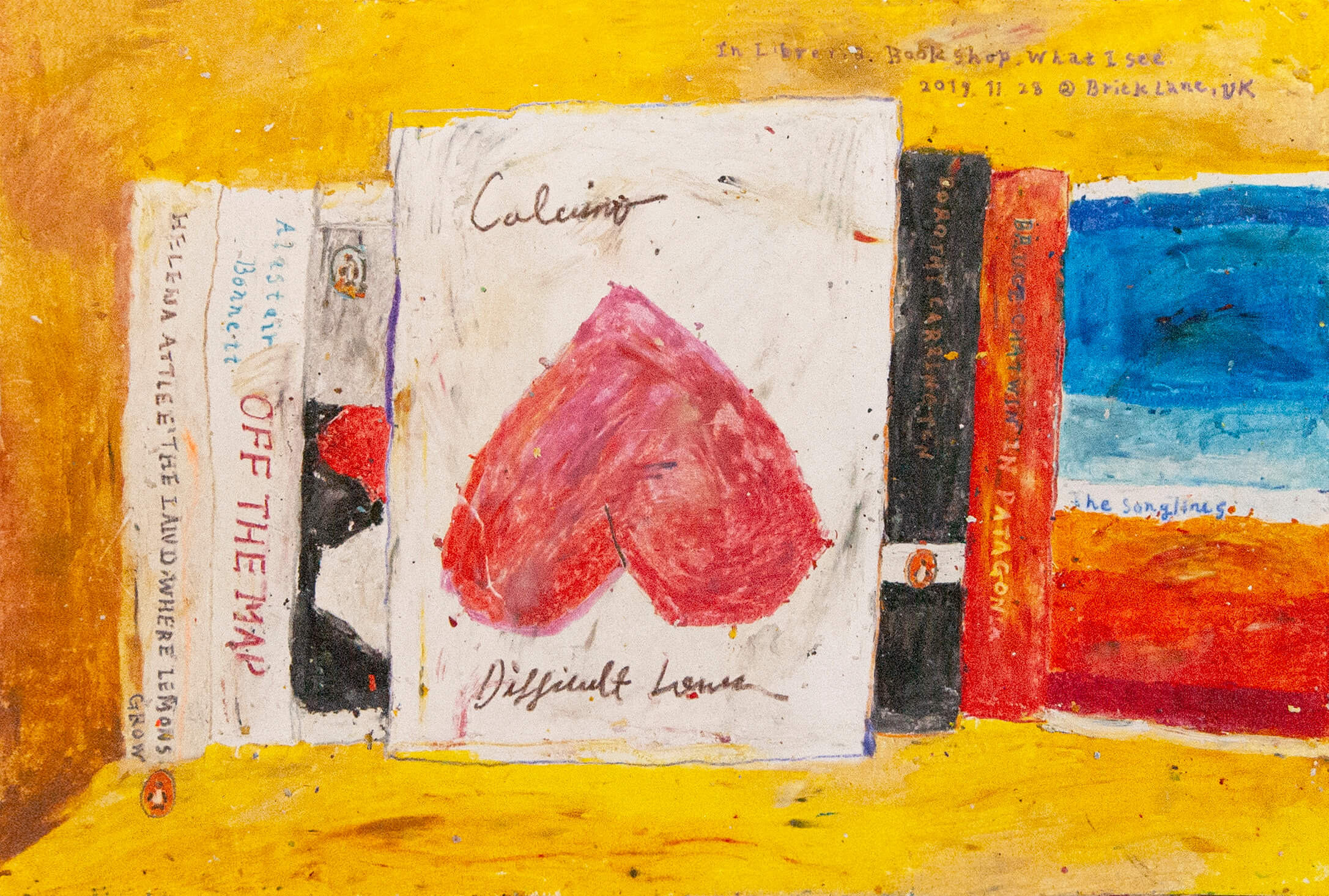 In Libreria book shop, What i see